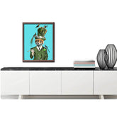 Painting by numbers funny animals fox with top hat